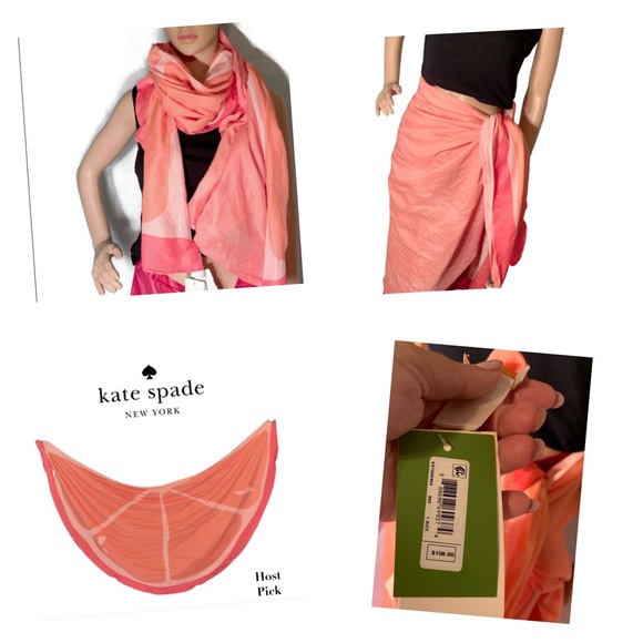 kate spade Accessories - Kate Spade Scarf Wrap NWT in color coral.